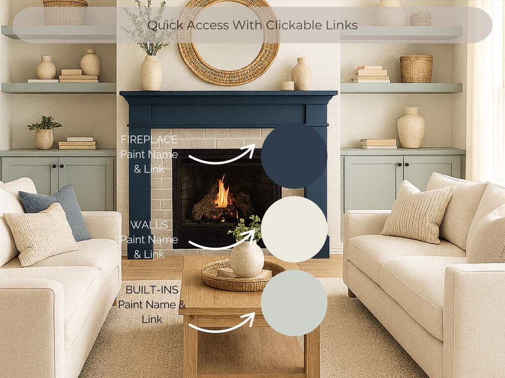 Sherwin Williams Naval Coordinating Colors: Mini Whole Home Paint Palette | SW 6244 (Instant Download)