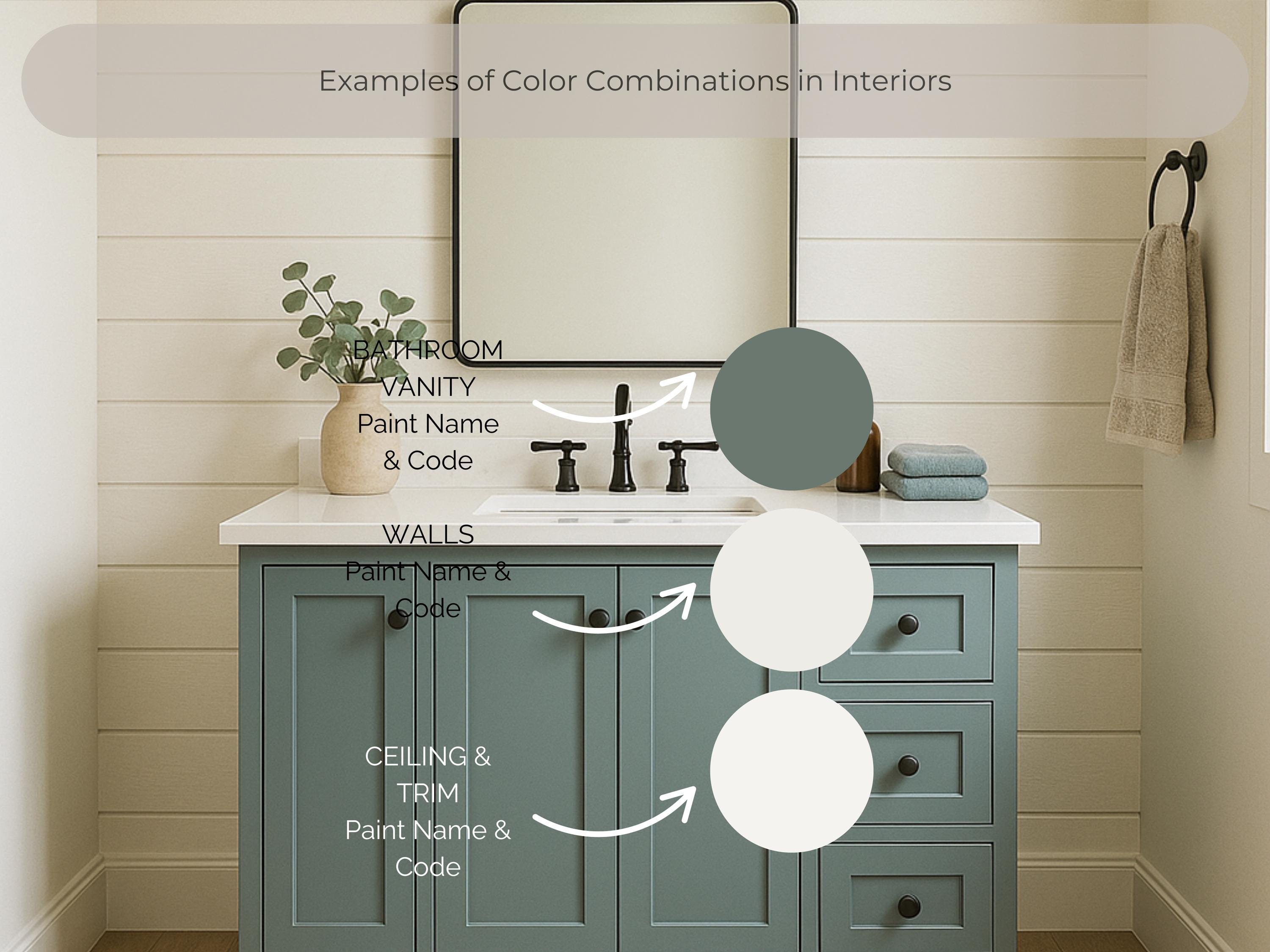 Sherwin Williams Cotton Coordinating Colors: Modern Farmhouse Paint Palette | SW 9581 (Instant Download)