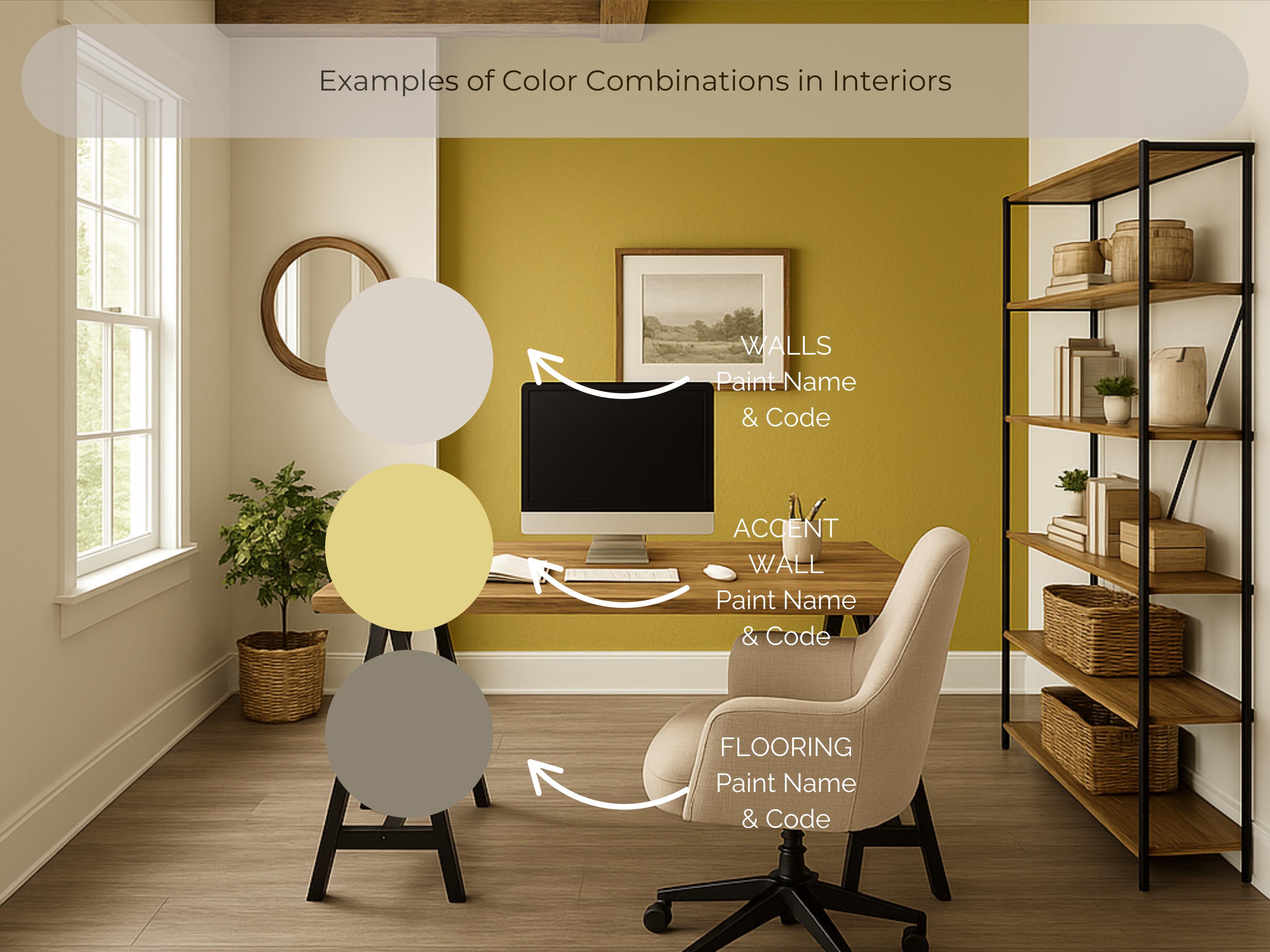 2025 Sherwin Williams Chartreuse Coordinating Colors: Whole Home Paint Palette | SW 0073 (Digital Download)