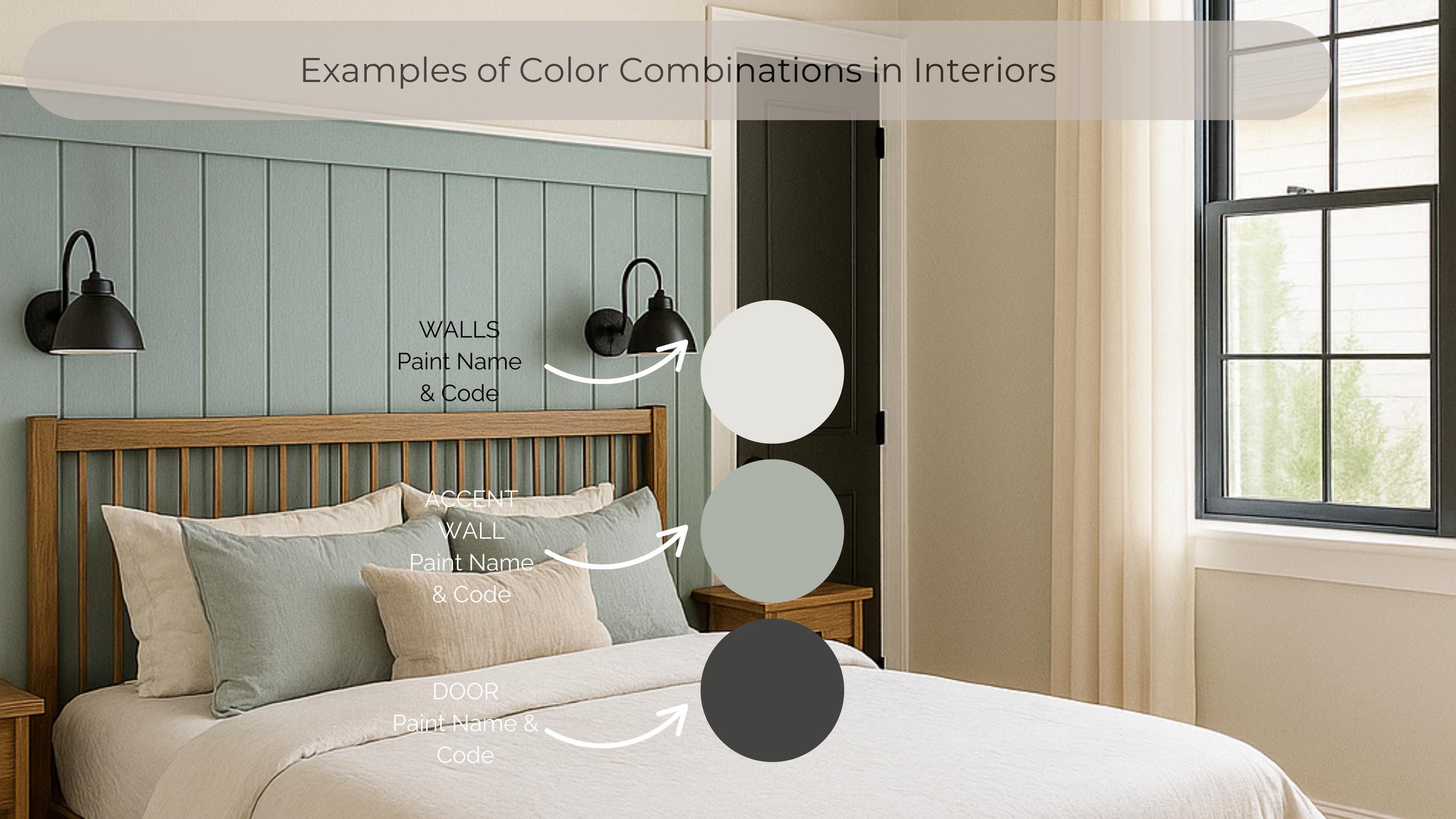 Sherwin Williams Greek Villa Coordinating Colors: Mini Whole House Paint Palette | SW 7551 (Instant Download)