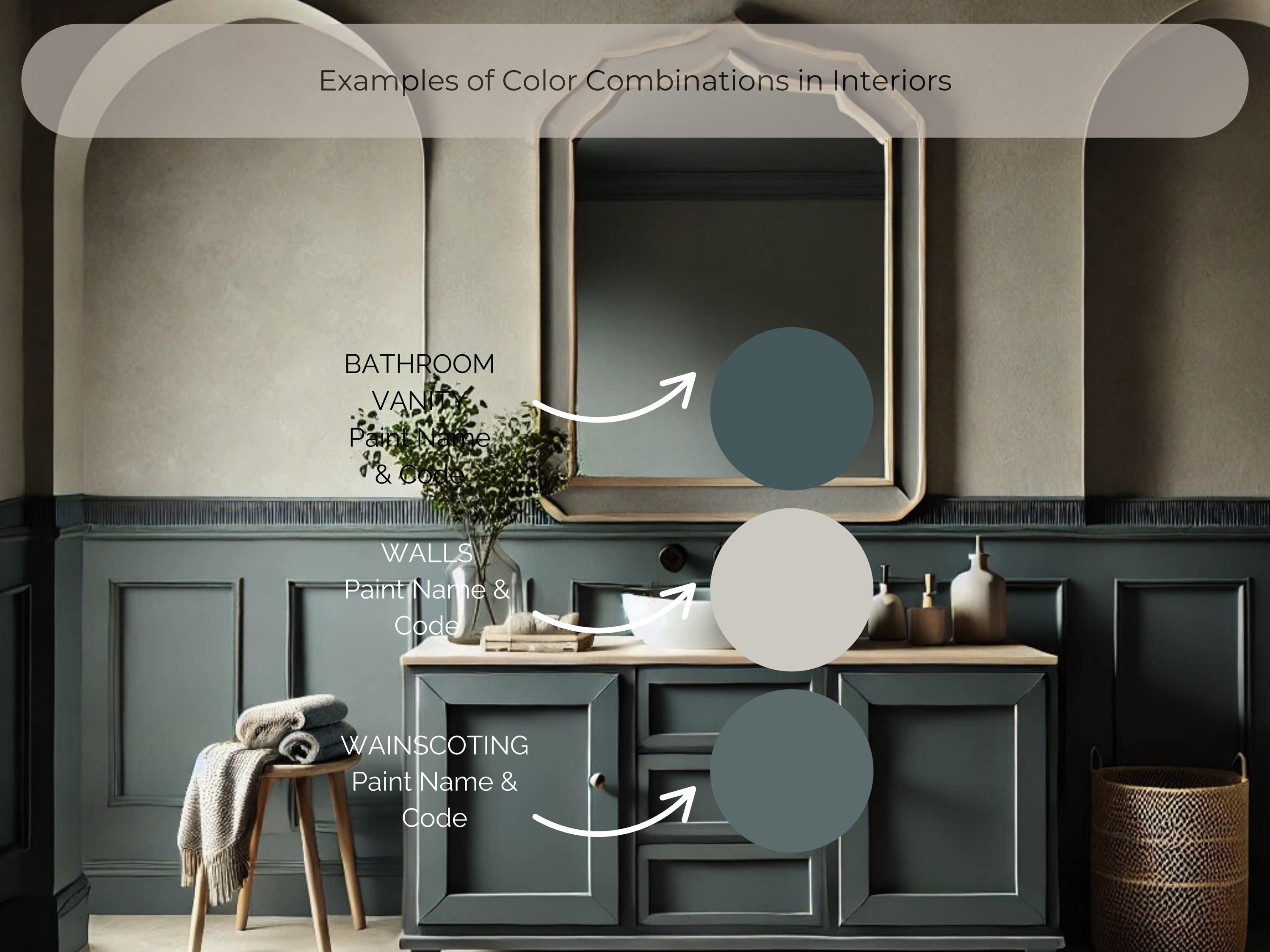 Sherwin Williams Rain Cloud Coordinating Colors: Moody Blue Gray Whole Home Paint Palette (Instant Download)