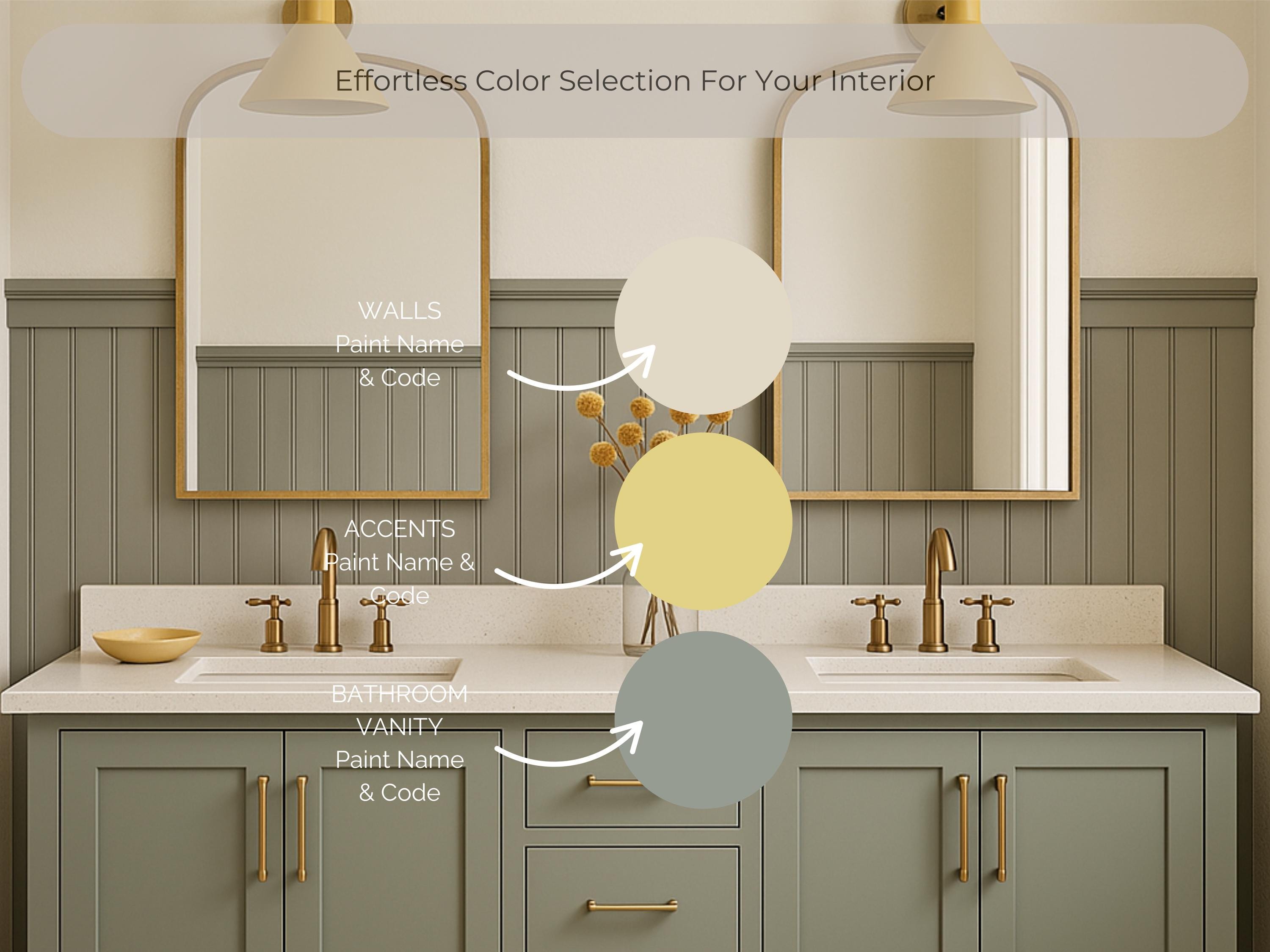 Sherwin Williams Modern Farmhouse Coordinating Colors: 2025 Whole Home Paint Palette (Instant Download)