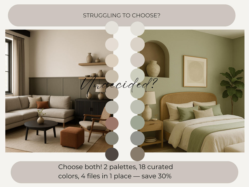 Bundle: Sherwin Williams Japandi & Cozy Neutrals Whole House Paint Palettes | 30% OFF (Instant Download)