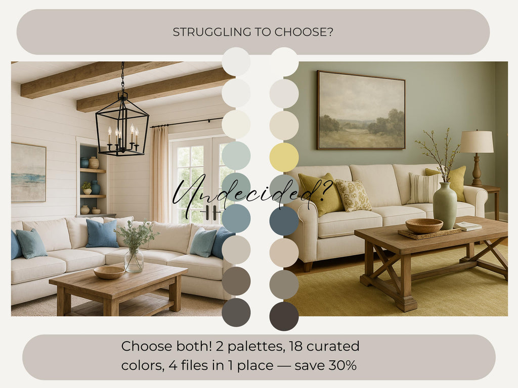 Bundle: Sherwin Williams Modern Farmhouse Whole Home Paint Palettes | 30% OFF (Instant Download)