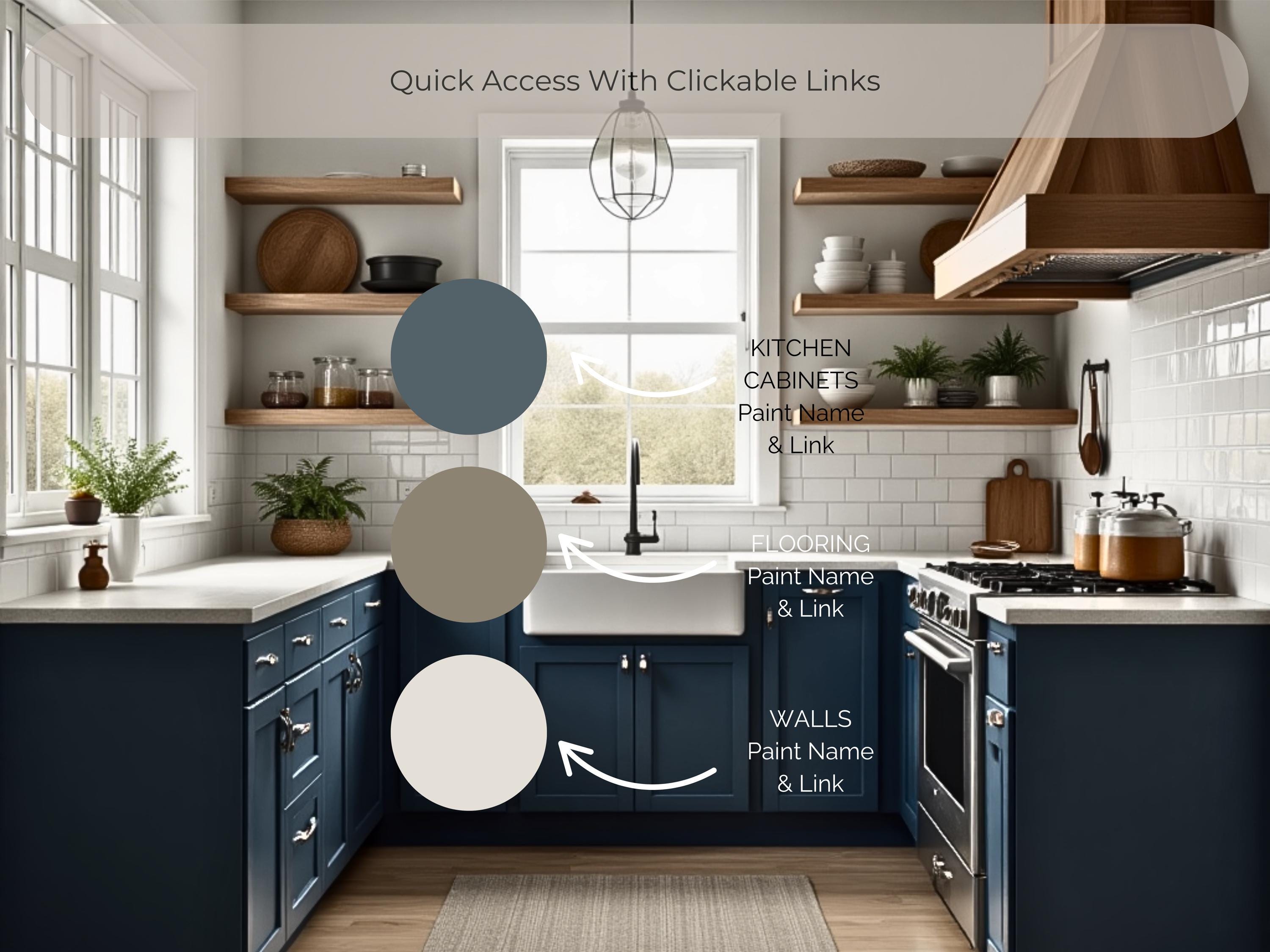 Sherwin Williams Coordinating Colors For Organic Modern Farmhouse: Whole House Paint Palette Guide (Instant Download)