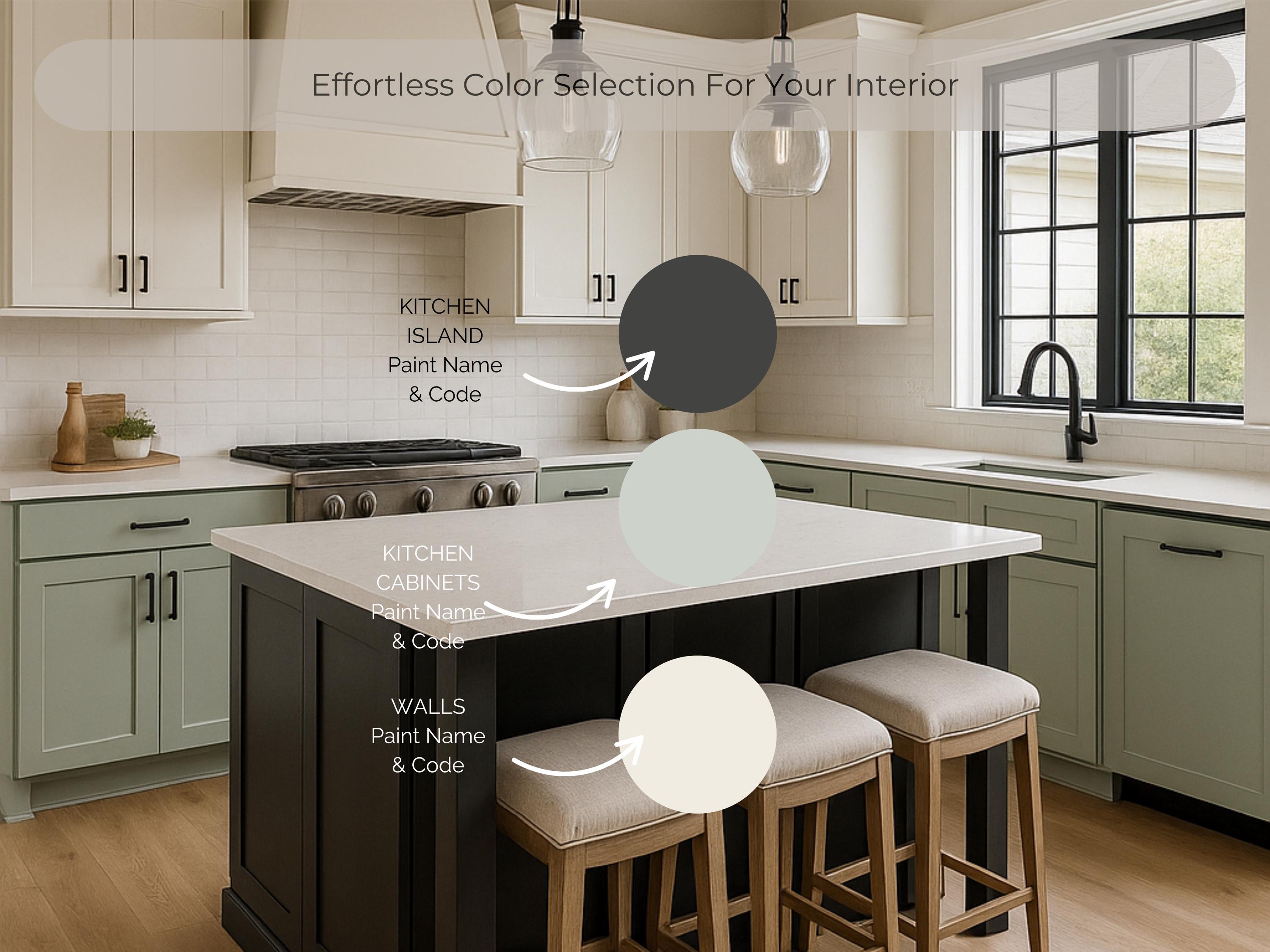 Sherwin Williams Iron Ore Coordinating Colors: Mini Whole House Paint Palette | SW 7069 (Instant Download)