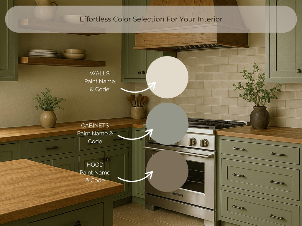 Sherwin Williams Evergreen Fog Coordinating Colors: Modern Rustic Paint Palette | SW 9130 (Instant Download)