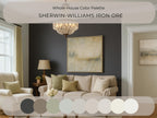 Sherwin Williams Iron Ore Coordinating Colors: Whole House Paint Palette | SW 7069 (Digital Download)