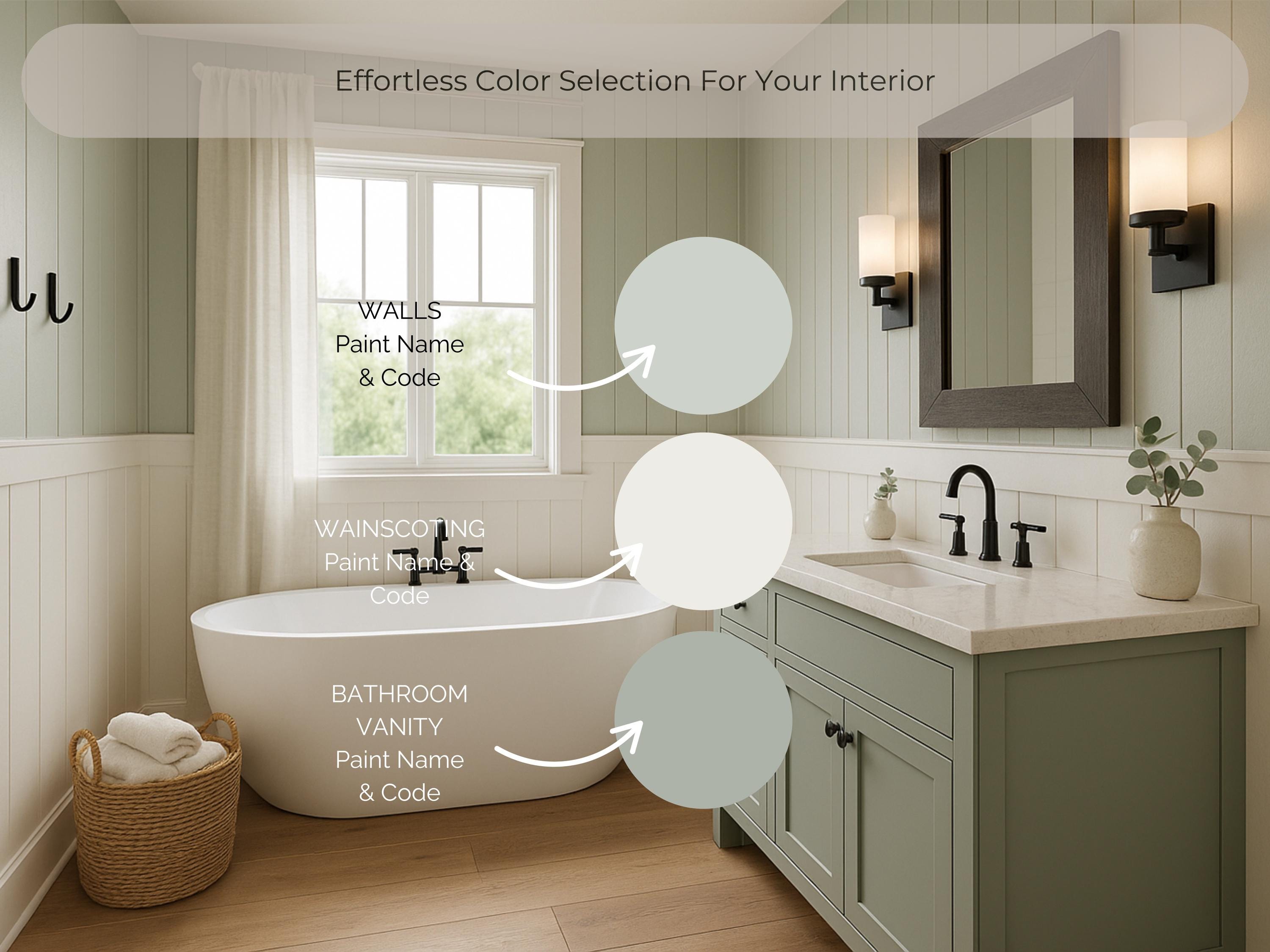 Bundle: Sherwin Williams Sea Salt & Calm Whole House Paint Palettes | 30% OFF (Instant Download)