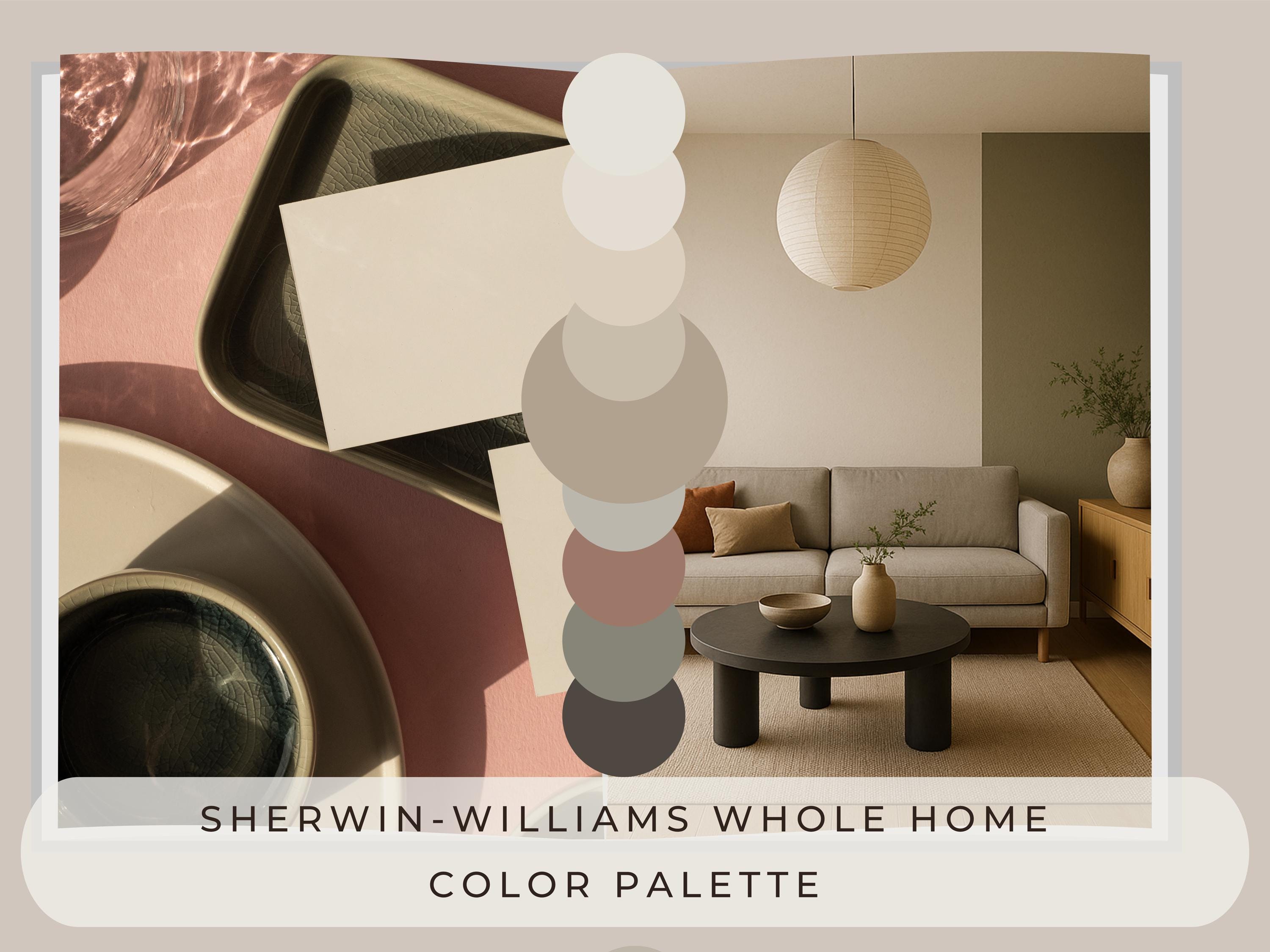 Sherwin Williams Japandi Coordinating Colors: Whole Home Paint Palette (Digital Download)