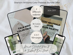 Bundle: Sherwin Williams Cozy Neutral & Calm Whole House Paint Palettes | 30% OFF (Instant Download)