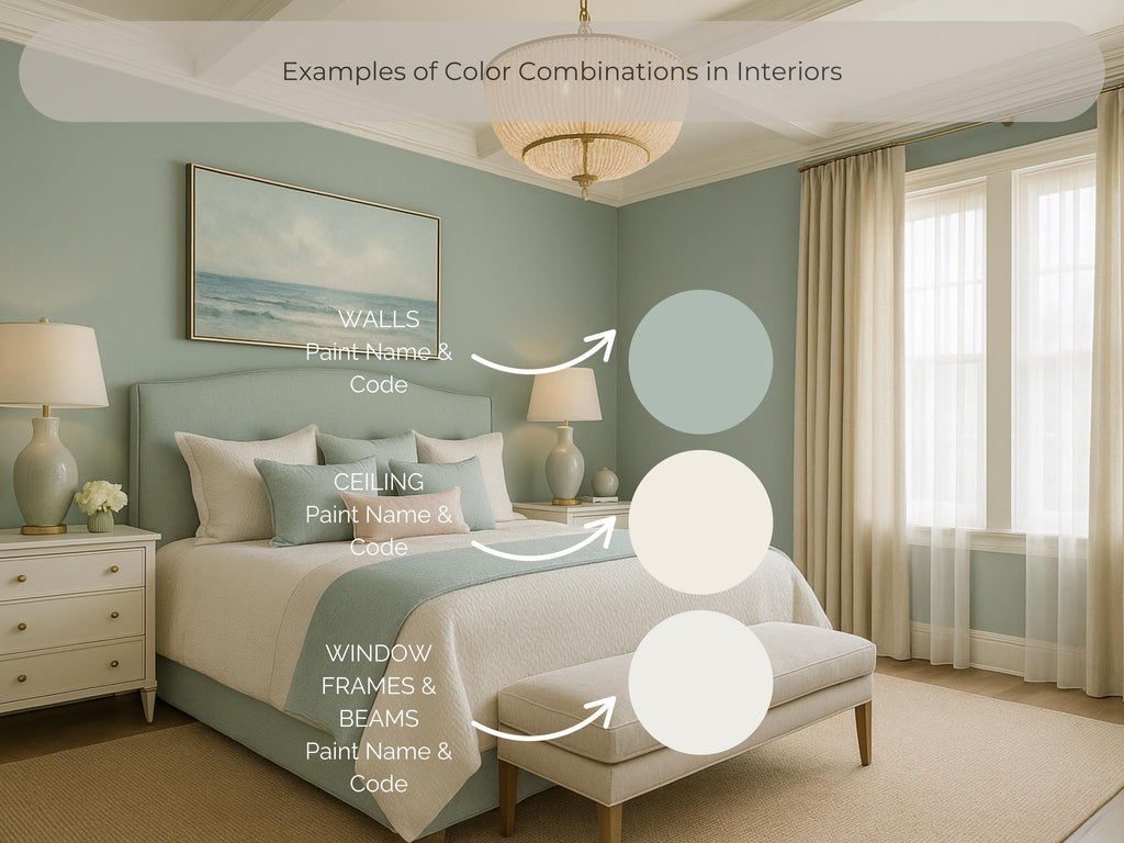 Sherwin Williams Quietude Coordinating Colors: Whole House Paint Palette | SW 6212 (Digital Download)