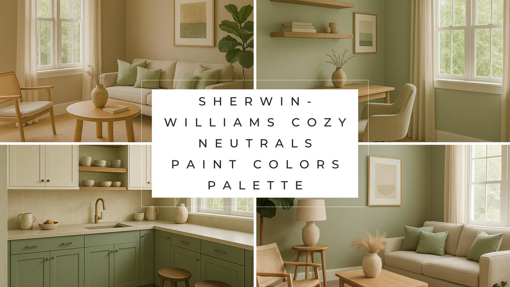 Sherwin Williams Cozy Neutrals Coordinating Colors: Whole House Paint Palette (Instant Download)