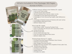 Packaging of Sherwin-Williams color palettes and guides with text detailing included items.