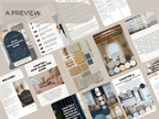 Sherwin Williams Naval Coordinating Colors: Whole House Paint Palette | SW 6244 (Instant Download)