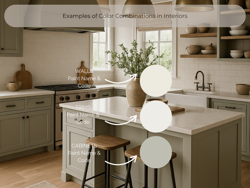 Sherwin Williams Alabaster Coordinating Colors: Whole House Paint Palette | SW 7008 (Instant Download)