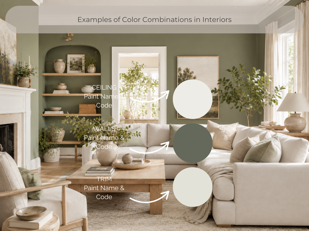 Sherwin Williams Rosemary Coordinating Colors: Whole House Paint Palette | SW 6187 (Instant Download)