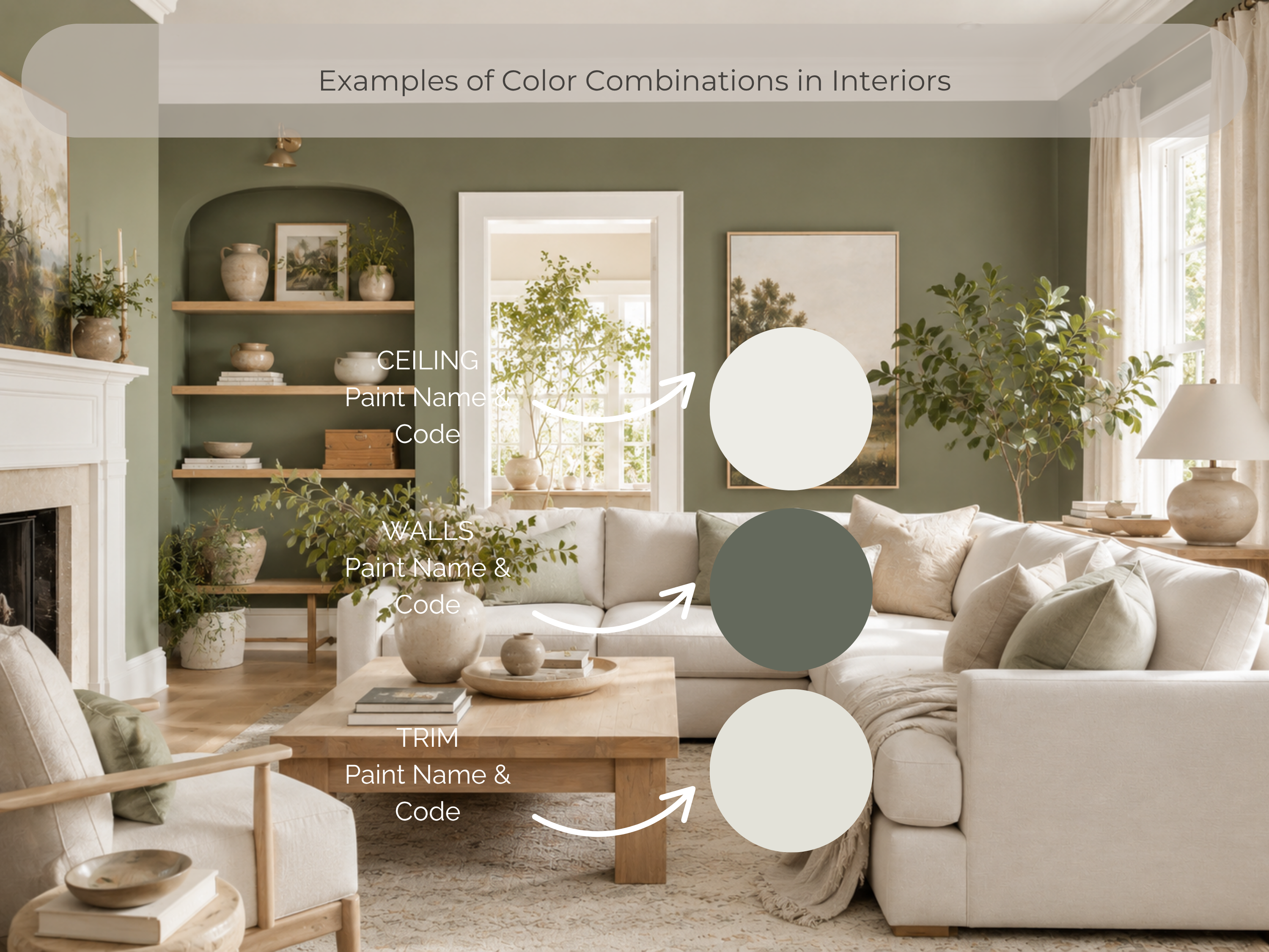 Sherwin Williams Rosemary Coordinating Colors: Whole House Paint Palette | SW 6187 (Instant Download)