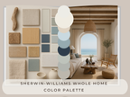 Sherwin Williams Greek Villa Coordinating Colors: Whole House Paint Palette | SW 7551 (Instant Download)