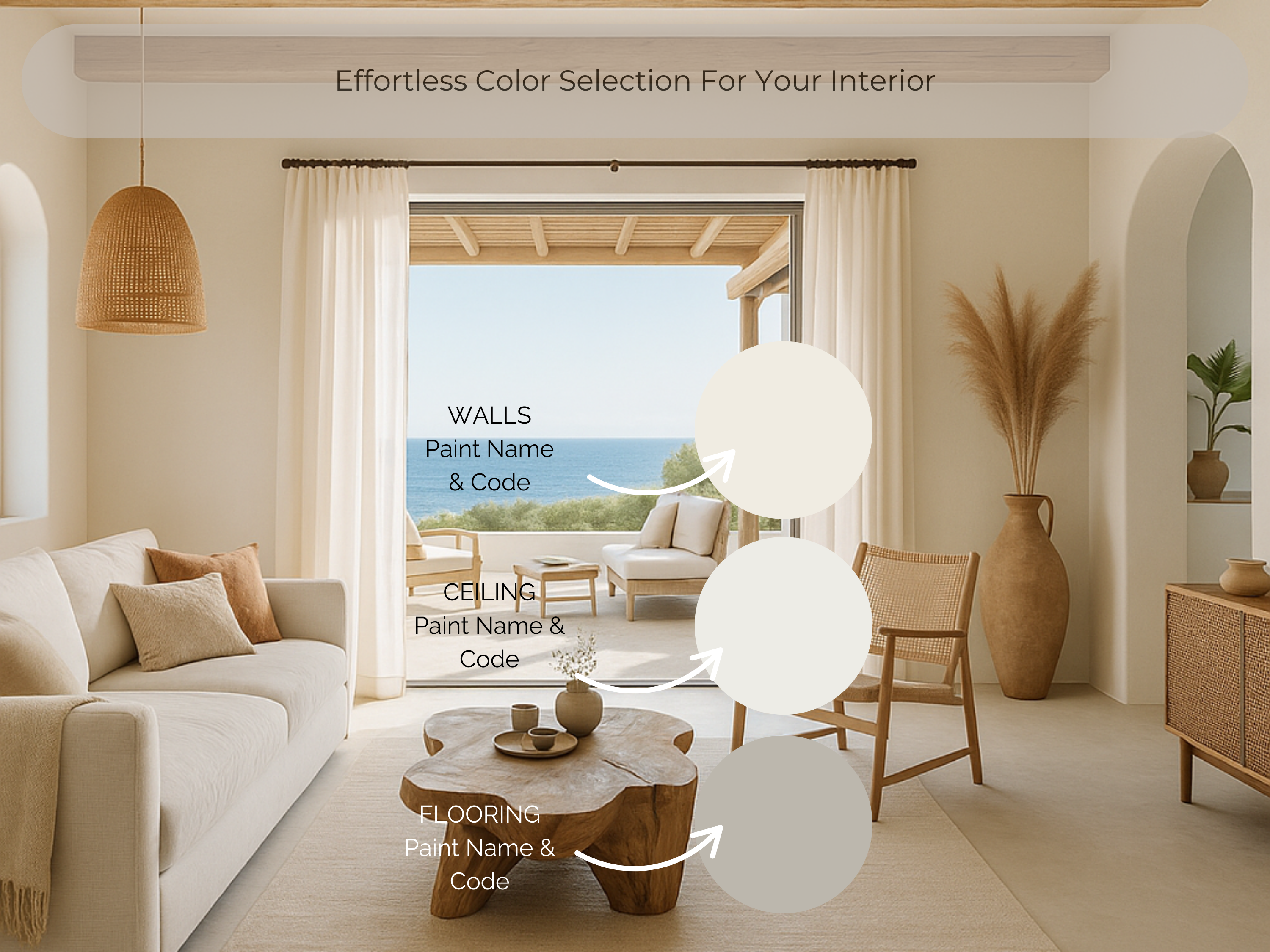 Sherwin Williams Greek Villa Coordinating Colors: Whole House Paint Palette | SW 7551 (Instant Download)