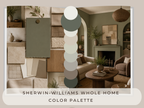 Sherwin Williams Rosemary Coordinating Colors: Whole House Paint Palette | SW 6187 (Instant Download)