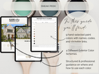 Sherwin Williams Exterior Paint Palette: 4 Warm Earthy Color Schemes, Natural Choice SW 7011 (Digital Download)