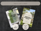 Promotional graphic for a digital planner and color palette set, showing two sample PDF pages on a dark textured background with text reading 'YOU'LL GET 2 PDFs', 'WARM EARTH EXTERIOR PAINT PLANNER', 'Sherwood-Williams Warm Earth Exterior Color Palette', '16+ pages', and '9 Colors 40+ pages'.