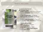 What's included in Sherwin-Williams Warm Earth Exterior Paint Planner.