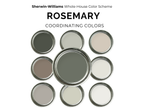 Sherwin Williams Rosemary Coordinating Colors: Whole House Paint Palette | SW 6187 (Instant Download)
