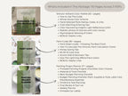 Sherwin Williams Evergreen Fog Coordinating Colors: Modern Rustic Paint Palette | SW 9130 (Instant Download)