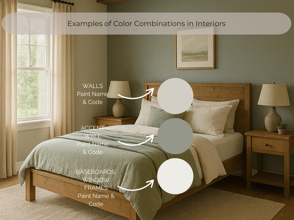 Sherwin Williams Evergreen Fog Coordinating Colors: Mini Whole Home Paint Palette | SW 9130 (Instant Download)