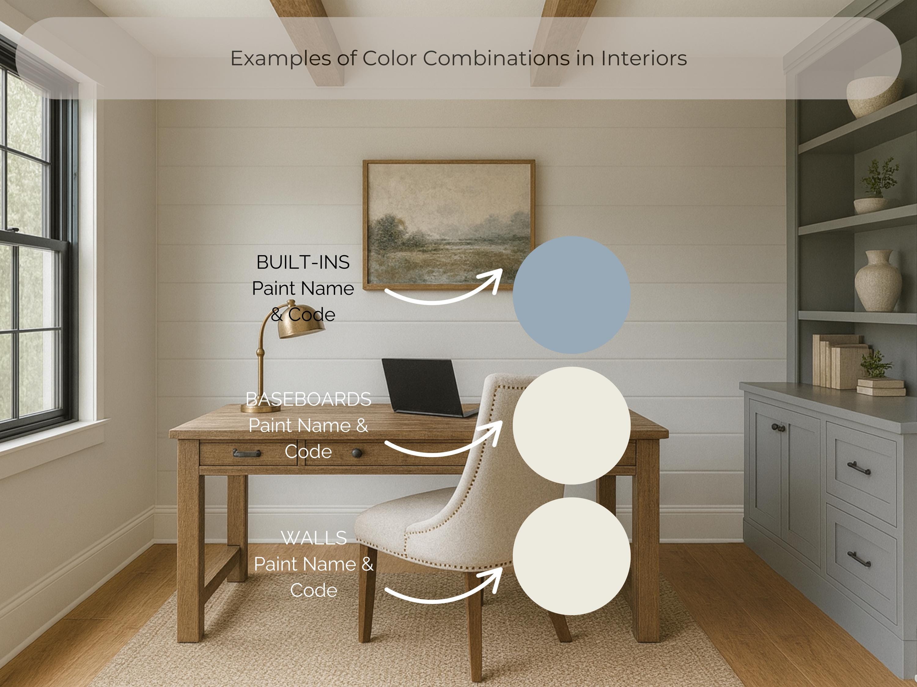 Sherwin Williams Alabaster Coordinating Colors: Mini Whole Home Paint Palette | SW 7008 (Instant Download)