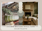 Sherwin Williams Evergreen Fog Coordinating Colors: Modern Rustic Paint Palette | SW 9130 (Instant Download)