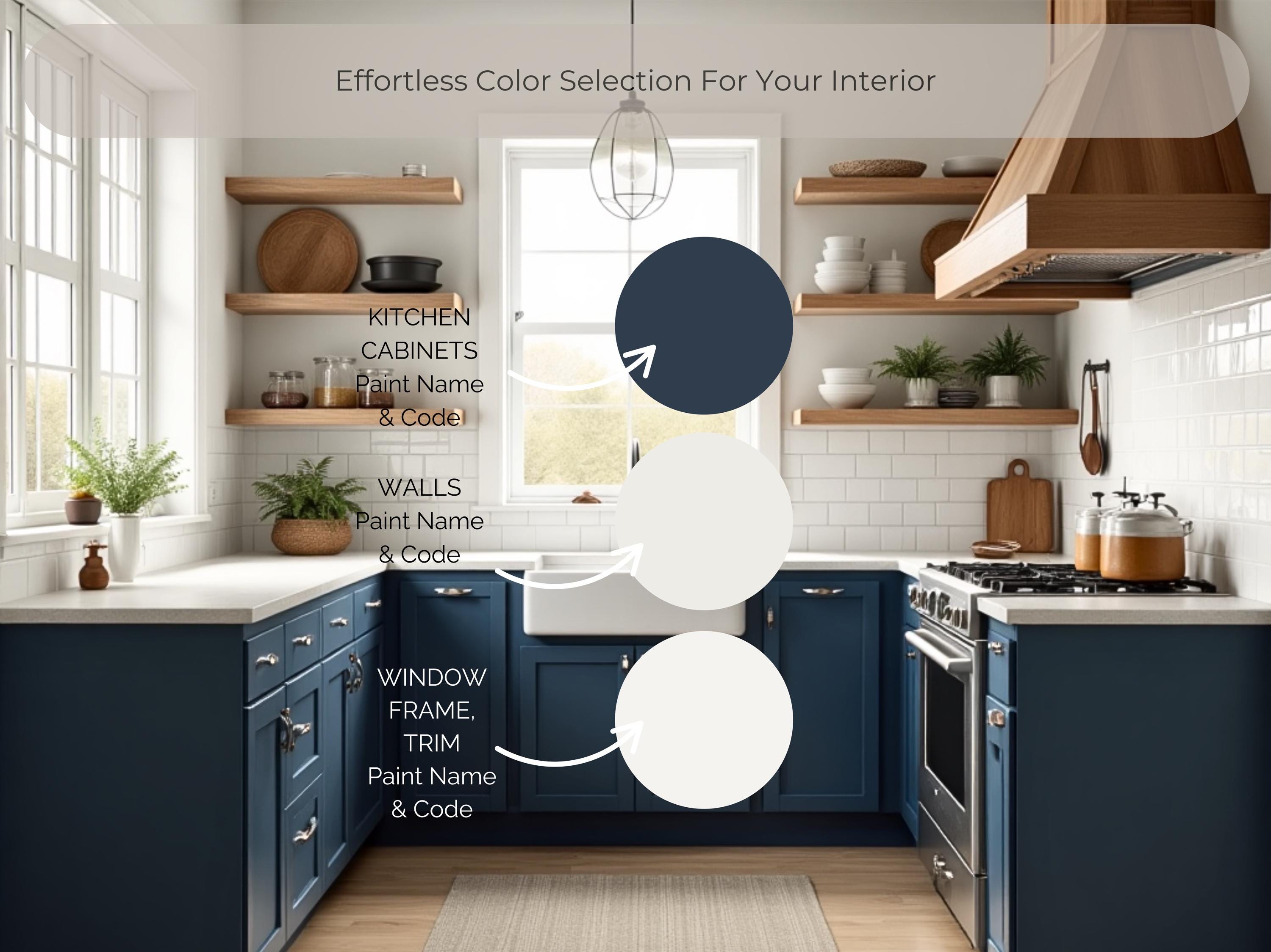 Sherwin Williams Rain Cloud Coordinating Colors: Moody Blue Gray Whole Home Paint Palette (Instant Download)