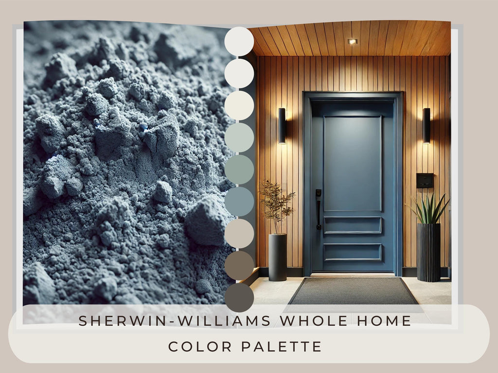 Sherwin Williams Ironclad Coordinating Colors: Whole House Paint Palette | SW 9570 (Instant Download)