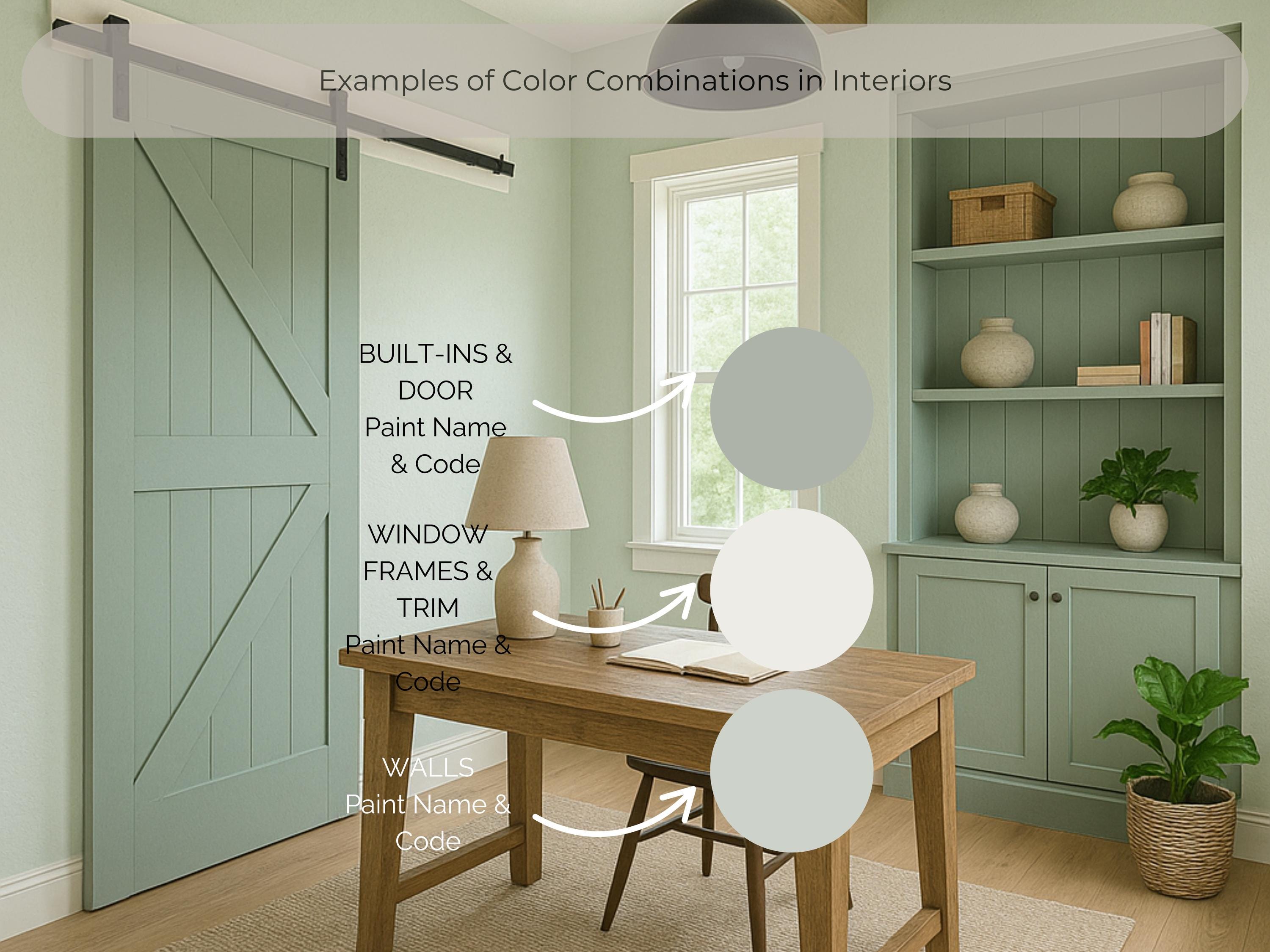 Sherwin Williams Sea Salt Coordinating Colors: Whole House Paint Palette | SW 6204 (Instant Download)
