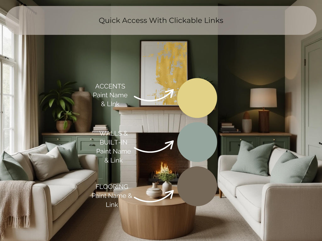 Sherwin Williams Modern Farmhouse Coordinating Colors: 2025 Whole Home Paint Palette (Instant Download)