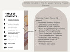 Painting Project Planner: Budget, Timeline, Checklists (Instant Download)