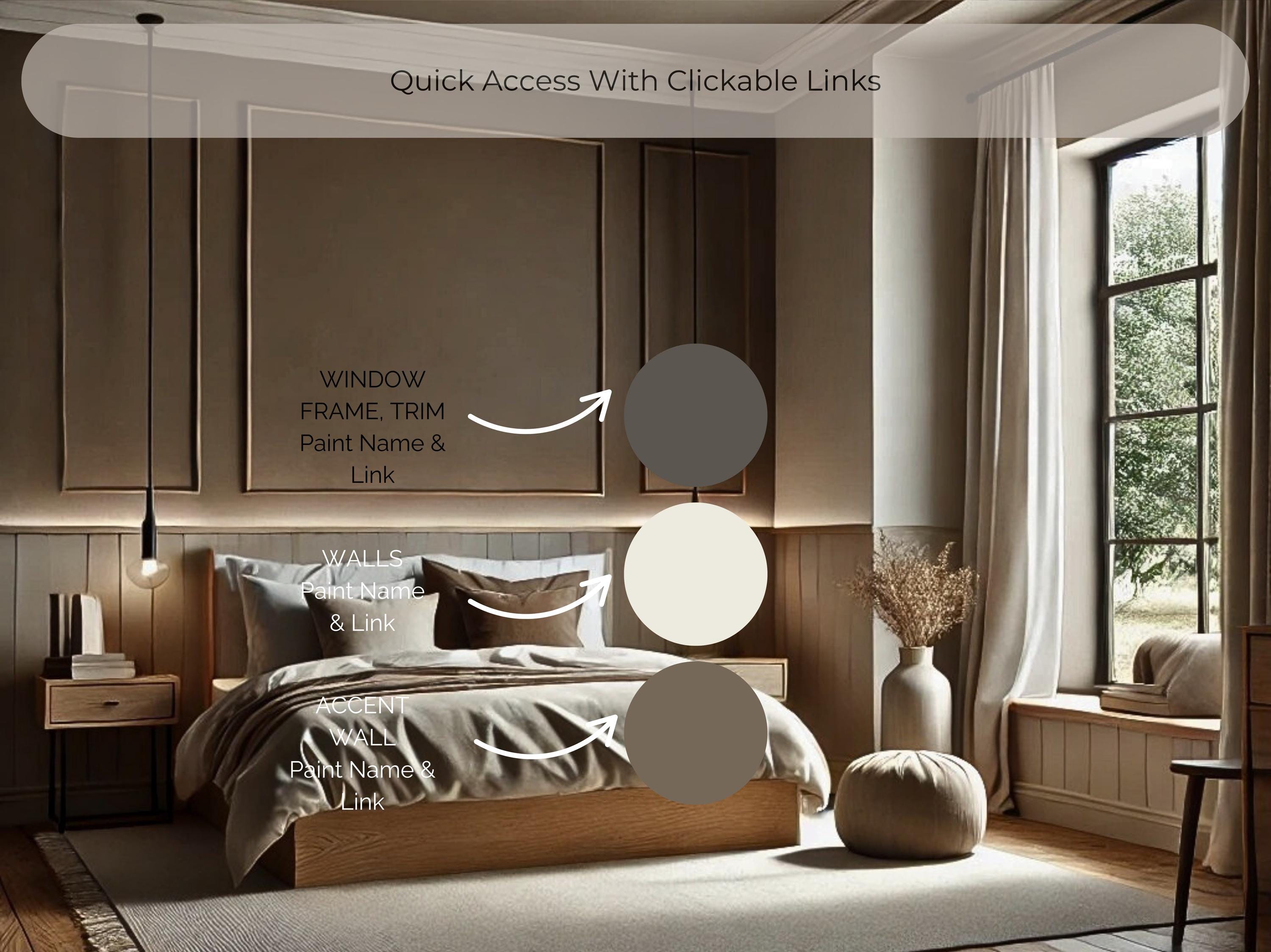 Sherwin Williams Rain Cloud Coordinating Colors: Moody Blue Gray Whole Home Paint Palette (Instant Download)