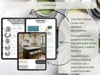 Sherwin Williams Shell White Coordinating Colors: Coastal Farmhouse Paint Palette (Instant Download)