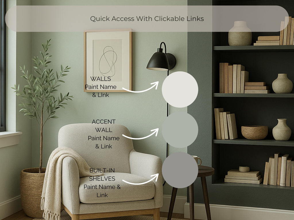 Sherwin Williams Sea Salt Coordinating Colors: Whole House Paint Palette | SW 6204 (Instant Download)