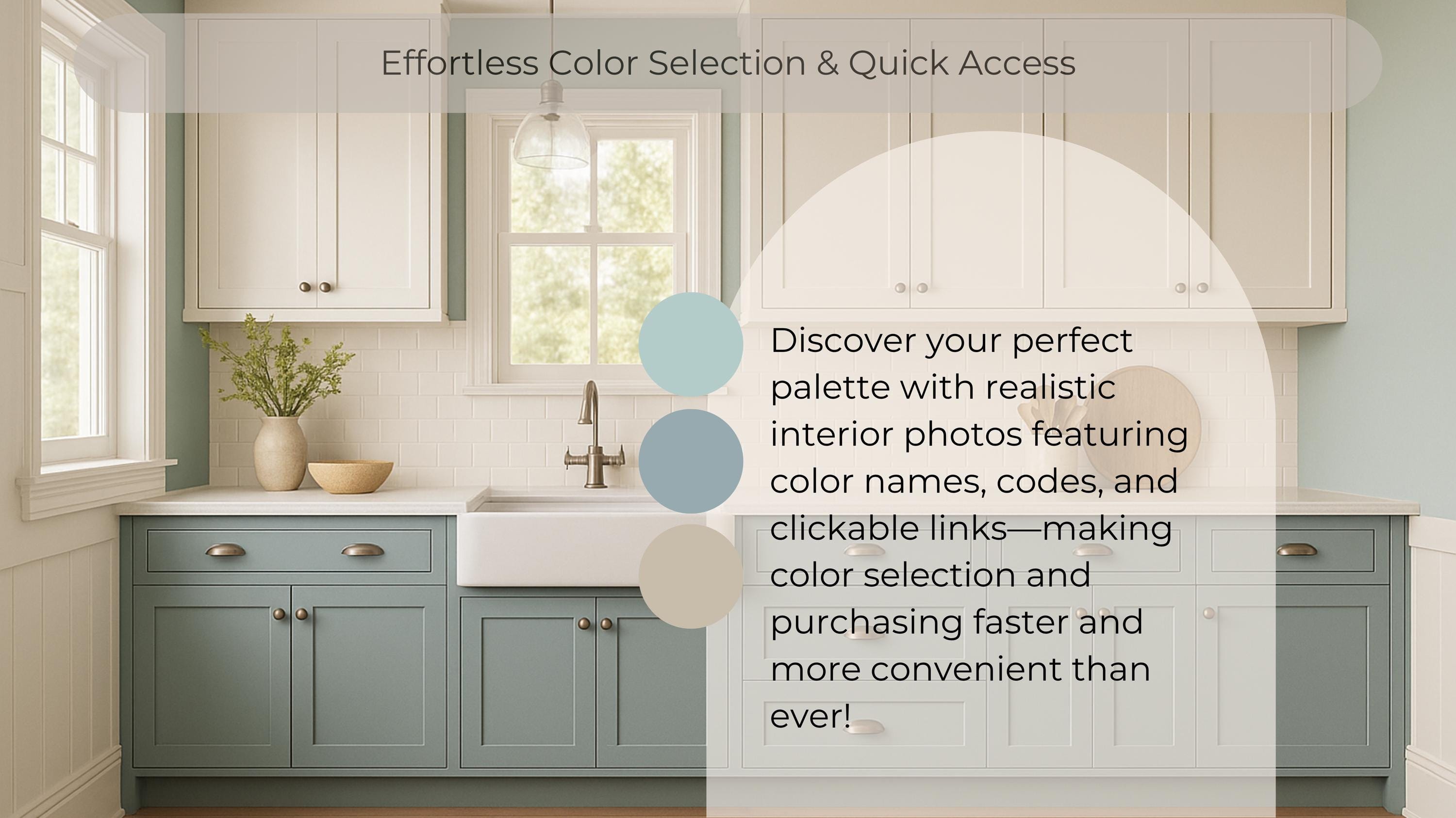 Sherwin Williams Shell White Coordinating Colors: Coastal Farmhouse Paint Palette (Instant Download)