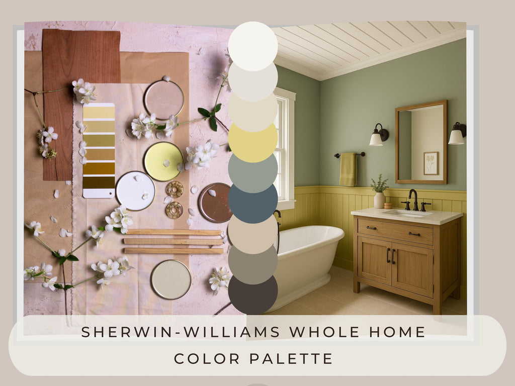 Bundle: Sherwin Williams Modern Farmhouse Whole Home Paint Palettes | 30% OFF (Instant Download)