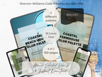 Bundle: Sherwin Williams Coastal Farmhouse & Beach House Paint Palettes | 30% OFF (Instant Download)