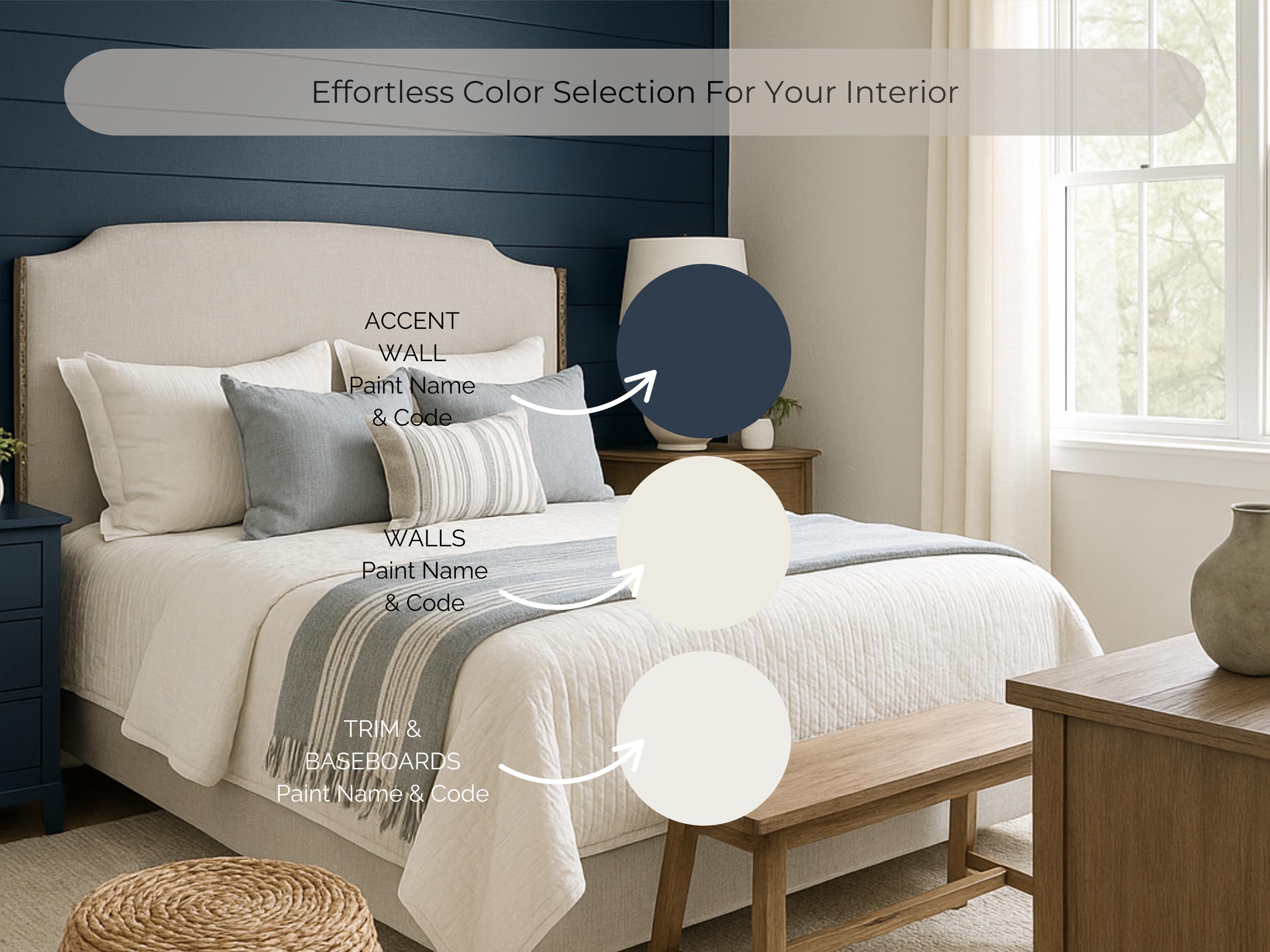 Sherwin Williams Naval Coordinating Colors: Mini Whole Home Paint Palette | SW 6244 (Instant Download)